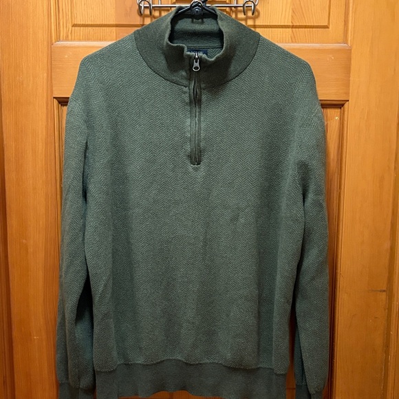 J. Crew Factory Other - J. Crew Factory Men's Olive Zip-Up Sweater